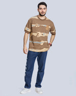 Round Neck Drop Shoulder Cotton T-Shirt