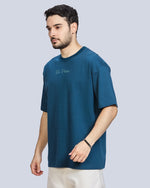 Airforce Round Neck Drop Shoulder Cotton T-Shirt