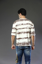 Graphic Print RoundNeck Oversized Drop Shoulder T-Shirt