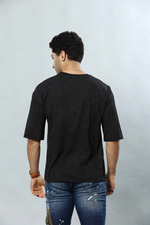 Graphic Print RoundNeck Oversized Drop Shoulder T-Shirt