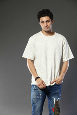 Printed Round Neck Oversized Drop Shoulder T-Shirt