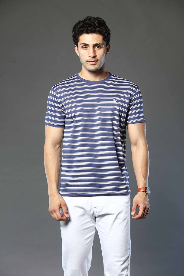 Striped Round Neck T-Shirt