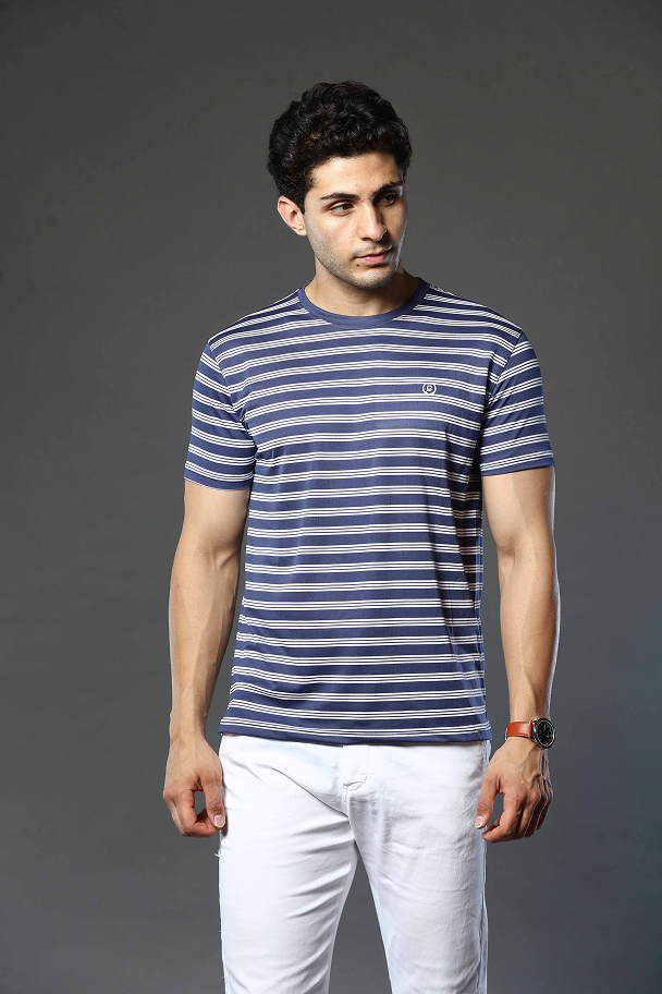Striped Round Neck T-Shirt