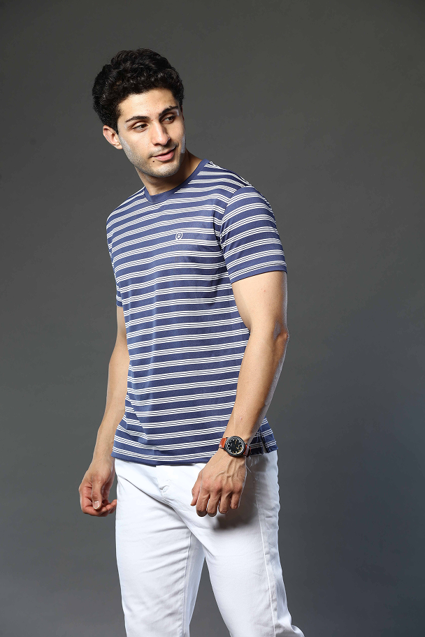 Striped Round Neck T-Shirt