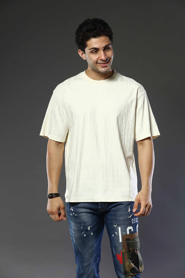 Round Neck Oversized Drop Shoulder T-Shirt