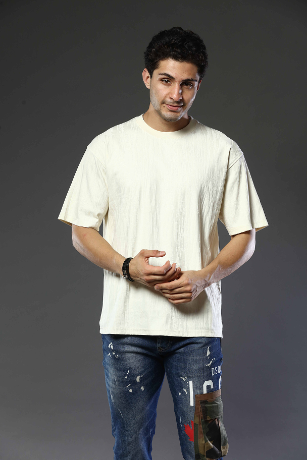 Round Neck Oversized Drop Shoulder T-Shirt