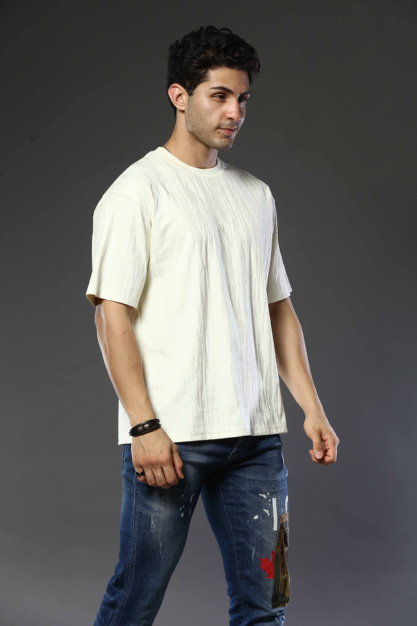 Round Neck Oversized Drop Shoulder T-Shirt