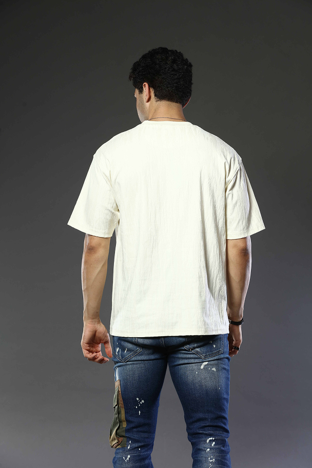 Round Neck Oversized Drop Shoulder T-Shirt