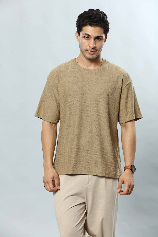 Round Neck Oversized Drop Shoulder T-Shirt