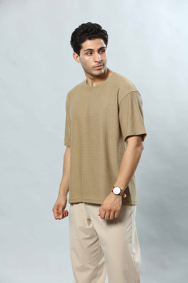 Round Neck Oversized Drop Shoulder T-Shirt