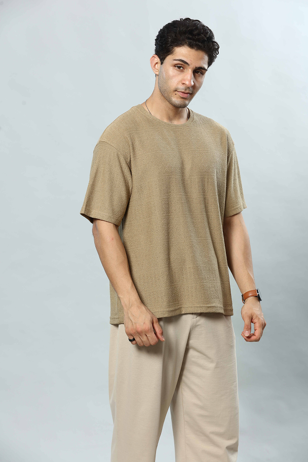 Round Neck Oversized Drop Shoulder T-Shirt