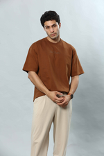 Round Neck Oversized Drop Shoulder T-Shirt