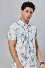 Printed Polo Neck T-Shirt