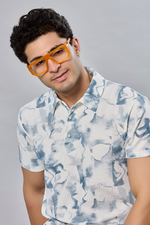 Printed Polo Neck T-Shirt