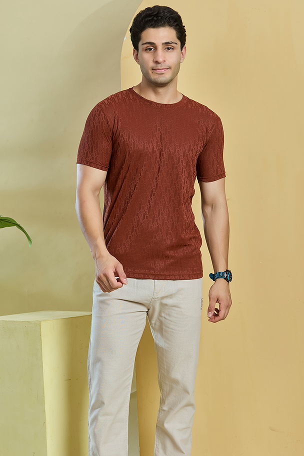 Printed Round Neck T-Shirt