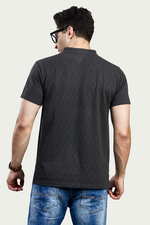 CharcoalGraphic Print Round Neck T-Shirt