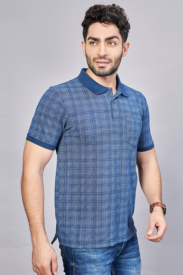 Airforce All Over Printed Polo Neck T-Shirt