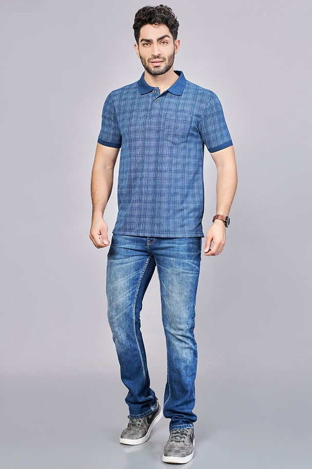 Airforce All Over Printed Polo Neck T-Shirt