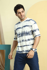 Graphic Print RoundNeck Oversized Drop Shoulder T-Shirt