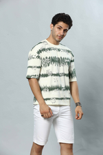 Graphic Print RoundNeck Oversized Drop Shoulder T-Shirt