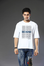 Graphic Print RoundNeck Oversized Drop Shoulder T-Shirt