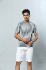 Striped Round Neck T-Shirt