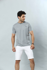 Striped Round Neck T-Shirt