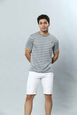 Striped Round Neck T-Shirt