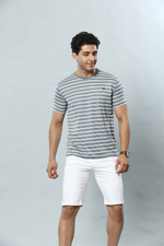 Striped Round Neck T-Shirt
