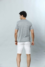 Striped Round Neck T-Shirt