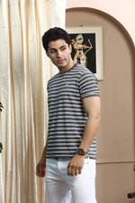 Striped Round Neck T-Shirt