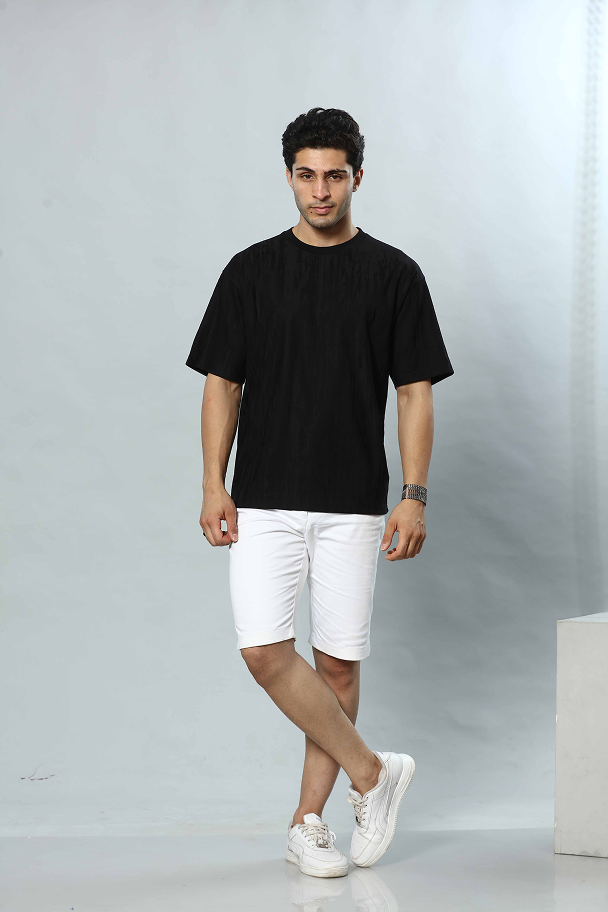 Round Neck Oversized Drop Shoulder T-Shirt