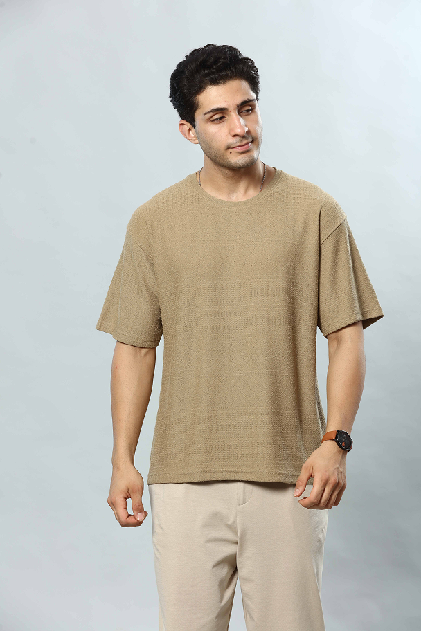 Round Neck Oversized Drop Shoulder T-Shirt