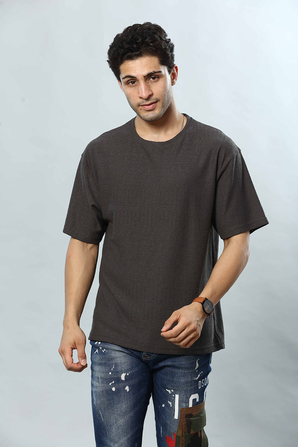 Round Neck Oversized Drop Shoulder T-Shirt