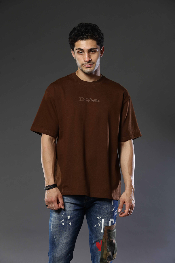 Round Neck Oversized Drop Shoulder T-Shirt