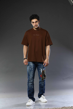 Round Neck Oversized Drop Shoulder T-Shirt