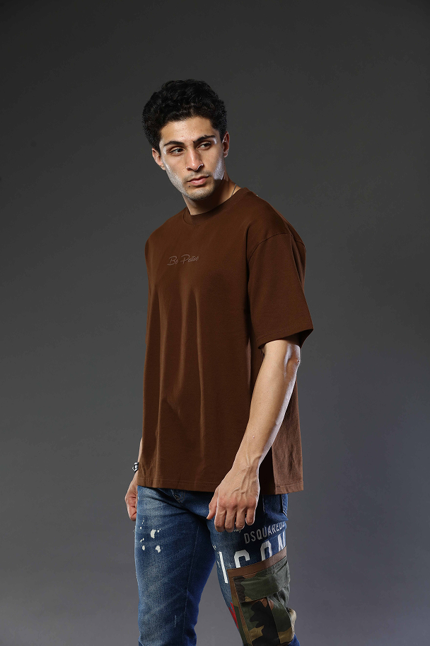 Round Neck Oversized Drop Shoulder T-Shirt