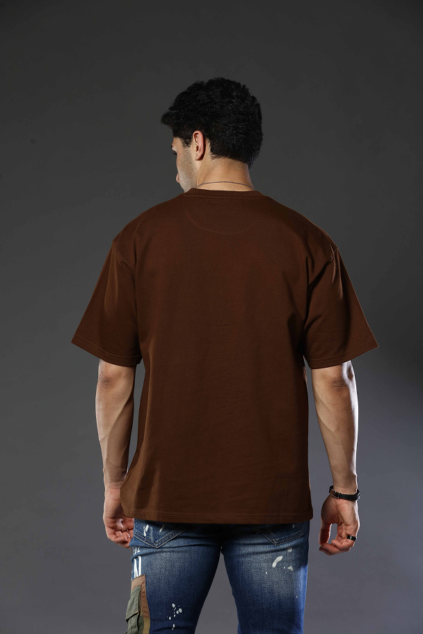 Round Neck Oversized Drop Shoulder T-Shirt