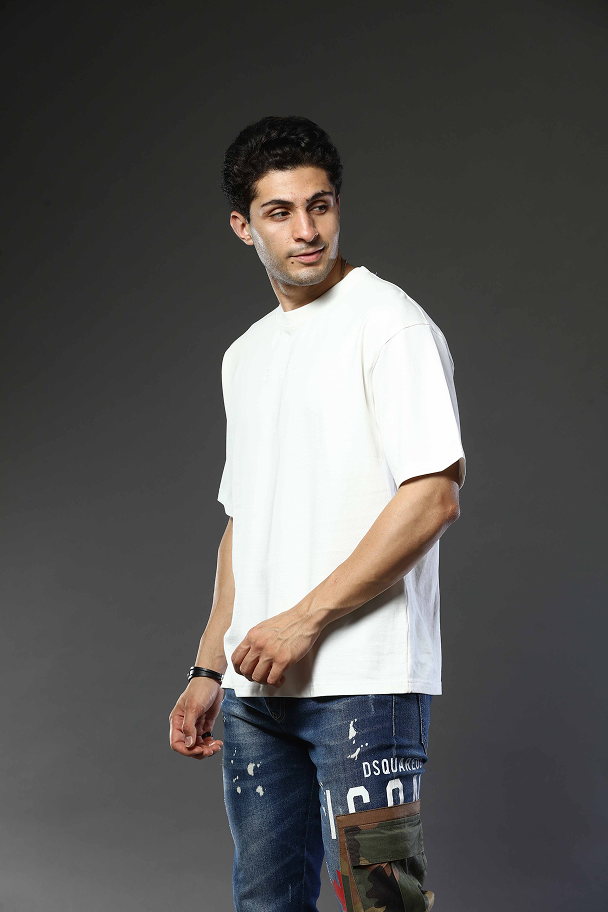 Round Neck Oversized Drop Shoulder T-Shirt