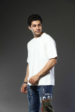 Round Neck Oversized Drop Shoulder T-Shirt