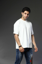 Round Neck Oversized Drop Shoulder T-Shirt