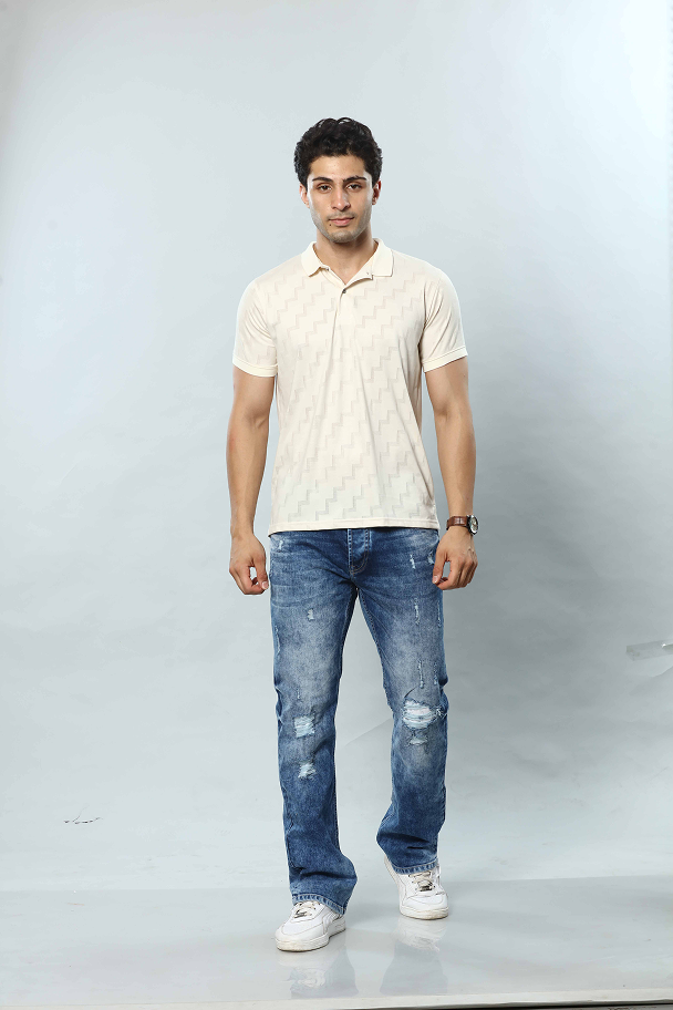 Printed Polo T-Shirt