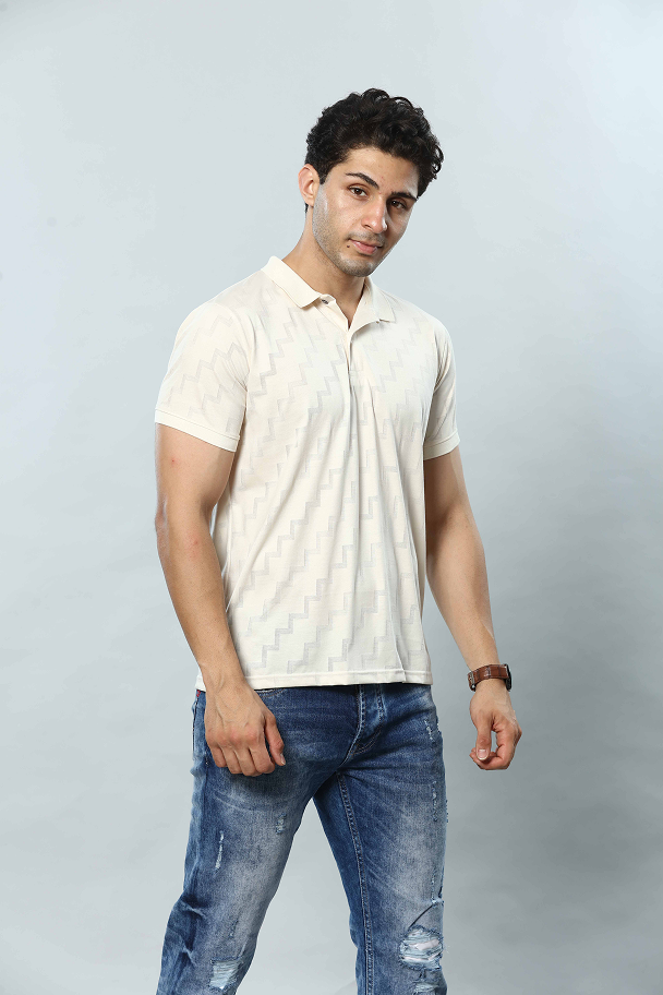 Printed Polo T-Shirt
