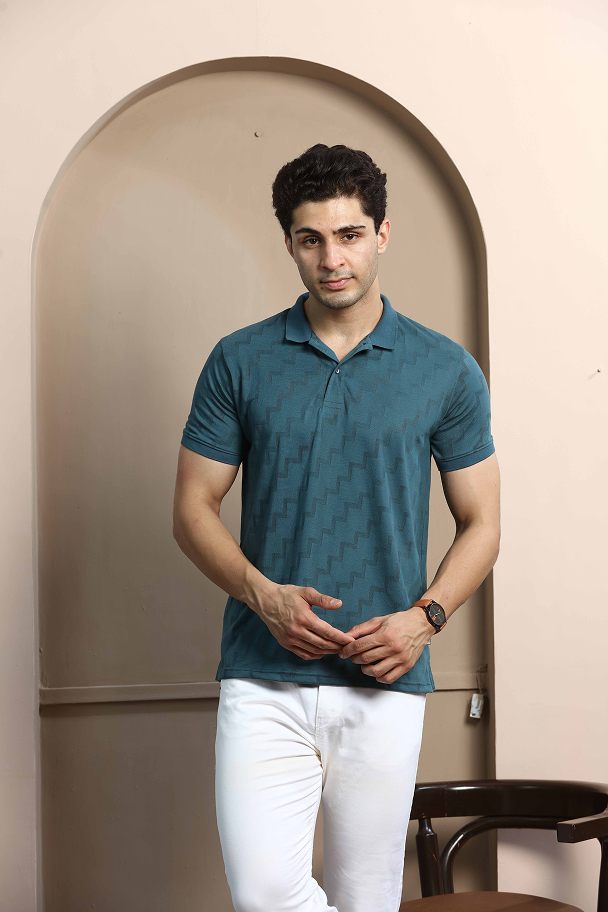 Printed Polo T-Shirt