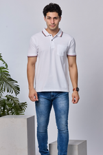 Solid Polo T-Shirt with Pocket
