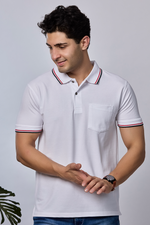 Solid Polo T-Shirt with Pocket