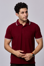 Solid Polo T-Shirt with Pocket