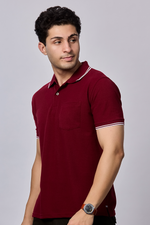 Solid Polo T-Shirt with Pocket
