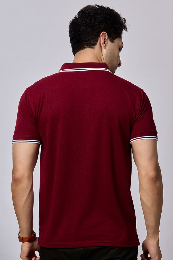 Solid Polo T-Shirt with Pocket