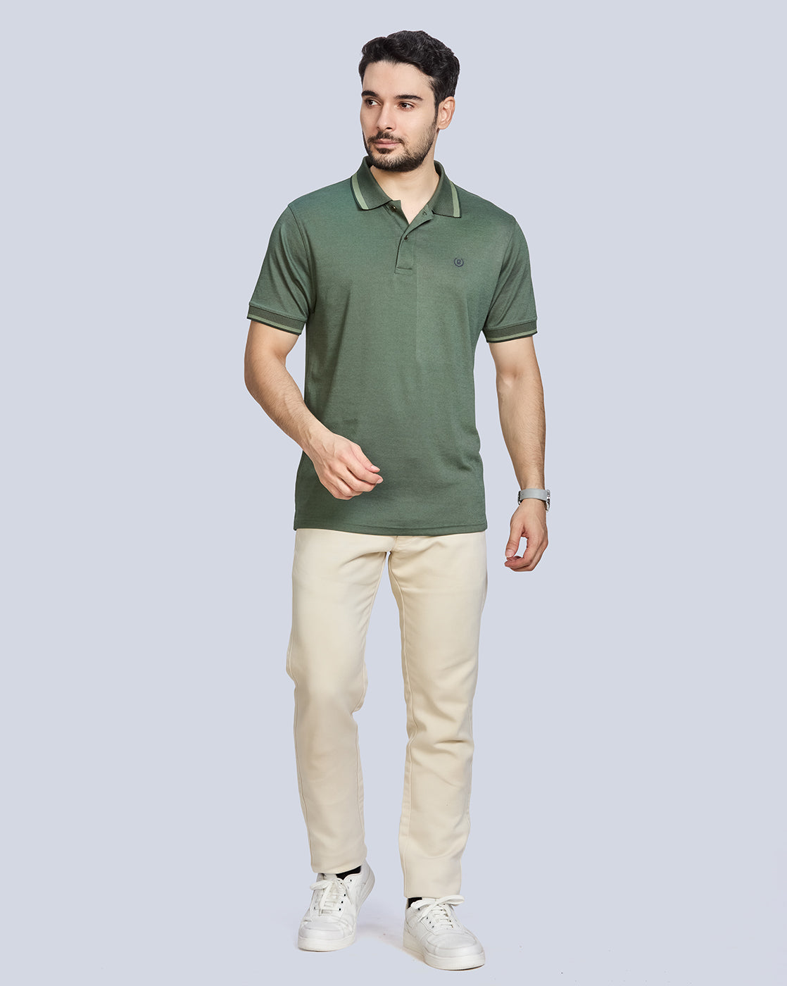 Interlock Polo Neck T-Shirt